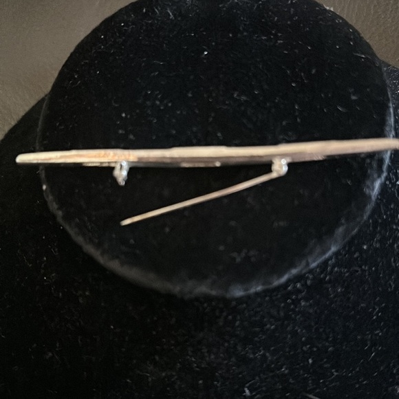 Vintage Art Deco Mid Century Modern SilverTone Pin - Picture 4 of 4